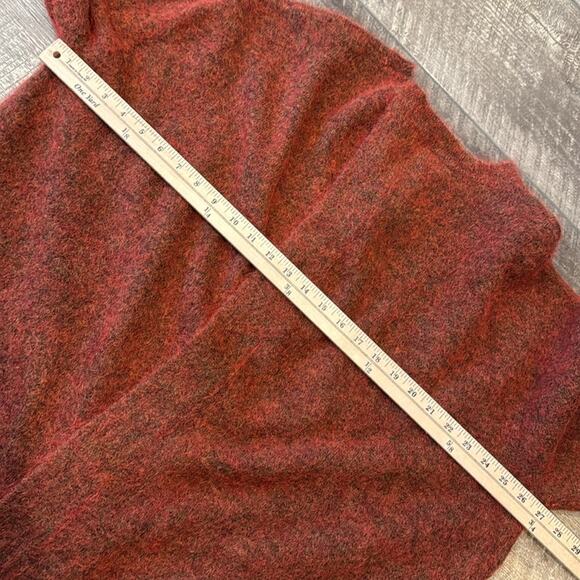 ELLERY Women's Wool Mohair Blend Open Back Sweater Red Brown Size M - Picture 6 of 9